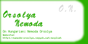 orsolya nemoda business card